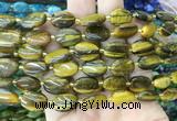 OVBS21 15 inches 10*14mm oval yellow tiger eye gemstone beads wholesale