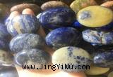 OVBS38 15 inches 30*45mm oval sodalite gemstone beads wholesale