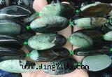 OVBS46 15 inches 20*40mm oval Agate gemstone beads wholesale OVBS46 15 inches 20*40mm oval Agate gemstone beads wholesale