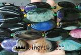 OVBS48 15 inches 20*40mm oval Agate gemstone beads wholesale OVBS48 15 inches 20*40mm oval Agate gemstone beads wholesale