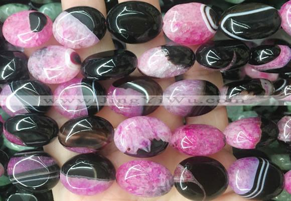 OVBS51 15 inches 15*20mm oval Agate gemstone beads wholesale