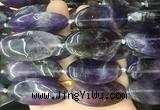 OVBS62 15 inches 20*40mm oval dogtooth amethyst gemstone beads wholesale