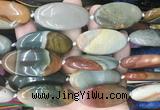 OVBS78 15 inches 20*40mm oval American picture jasper gemstone beads wholesale