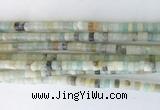 RBBS02 15 inches 2*4mm heishi colorful amazonite gemstone beads