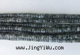 RBBS03 15 inches 2*4mm heishi black labradorite gemstone beads