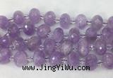 RBBS38 15 inches 13*18mm faceted rondelle lavender amethyst beads wholesale RBBS38 15 inches 13*18mm faceted rondelle lavender amethyst beads wholesale