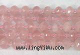 RBBS44 15 inches 13*18mm faceted rondelle rose quartz beads wholesale