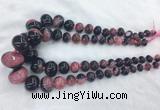 RBBS53 15 inches 6*10mm - 18*25mm rondelle agate beads wholesale