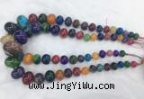 RBBS61 15 inches 8*12mm - 20*30mm rondelle agate beads wholesale RBBS61 15 inches 8*12mm - 20*30mm rondelle agate beads wholesale