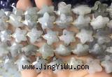RGBS67 15 inches 14mm faceted star labradorite beads wholesale