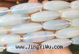 RIBS58 15 inches 14*40mm rice opalite gemstone beads wholesale RIBS58 15 inches 14*40mm rice opalite gemstone beads wholesale