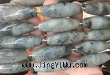 RIBS62 15 inches 14*40mm rice labradorite gemstone beads wholesale RIBS62 15 inches 14*40mm rice labradorite gemstone beads wholesale