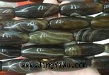 RIBS83 15 inches 13*40mm rice agate gemstone beads wholesale RIBS83 15 inches 13*40mm rice agate gemstone beads wholesale