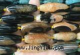 RIBS86 15 inches 13*40mm rice agate gemstone beads wholesale RIBS86 15 inches 13*40mm rice agate gemstone beads wholesale