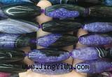 RIBS90 15 inches 13*40mm rice agate gemstone beads wholesale RIBS90 15 inches 13*40mm rice agate gemstone beads wholesale