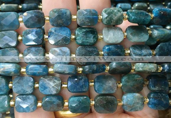 RTBS19 15 inches 8*10mm faceted rectangle apatite beads wholesale