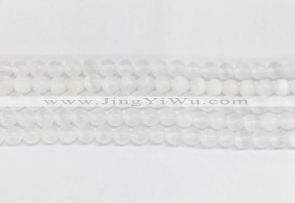 SEBS01 15 inches 6mm round selenite gemstone beads wholesale