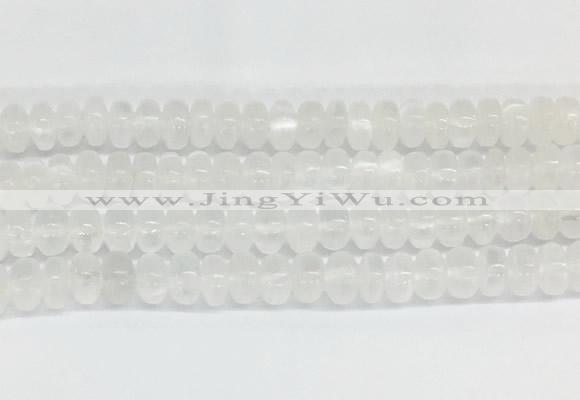 SEBS09 15 inches 5*8mm round selenite gemstone beads wholesale