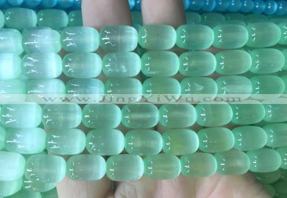 SEBS110 15 inches 8*12mm drum selenite gemstone beads wholesale