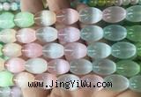 SEBS152 15 inches 10*14mm rice colorful selenite gemstone beads wholesale