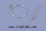 SSC02 5pcs 16mm donut 925 sterling silver toggle clasps