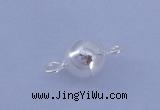 SSC101 5pcs 6mm round 925 sterling silver magnetic clasps