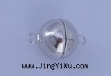 SSC105 2pcs 16mm round 925 sterling silver magnetic clasps