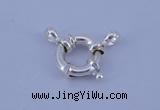 SSC204 5pcs 15mm 925 sterling silver spring rings clasps