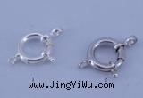 SSC206 5pcs 12mm 925 sterling silver spring rings clasps