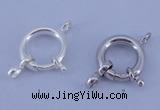 SSC208 5pcs 13.5mm 925 sterling silver spring rings clasps