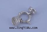 SSC215 5pcs 14.5mm sterling silver spring rings clasps