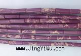 TBBS03 15 inches 4*13mm tube synthetic sea sediment jasper beads