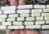 TBBS110 15 inches 8*15mm - 8*25mm tube lemon turquoise beads wholesale