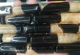 TBBS118 15 inches 13*40mm tube agate gemstone beads wholesale TBBS118 15 inches 13*40mm tube agate gemstone beads wholesale