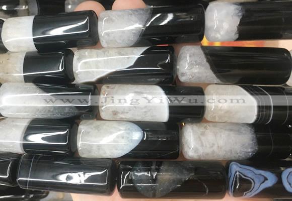 TBBS126 15 inches 13*40mm tube agate gemstone beads wholesale