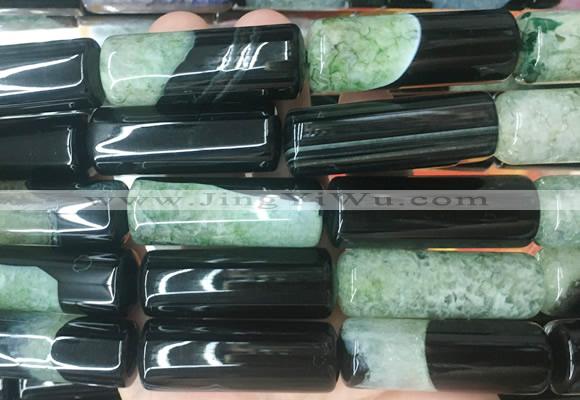 TBBS131 15 inches 13*40mm tube agate gemstone beads wholesale