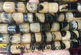TBBS139 15 inches 13*14mm tube agate gemstone beads wholesale TBBS139 15 inches 13*14mm tube agate gemstone beads wholesale