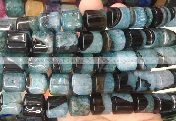 TBBS141 15 inches 13*14mm tube agate gemstone beads wholesale
