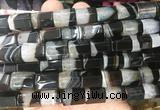 TBBS148 15 inches 10*14mm faceted tube agate gemstone beads wholesale