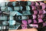TBBS149 15 inches 10*14mm faceted tube agate gemstone beads wholesale TBBS149 15 inches 10*14mm faceted tube agate gemstone beads wholesale