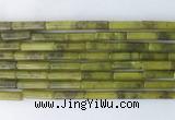 TBBS18 15 inches 4*13mm tube Taiwan jade gemstone beads