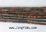 TBBS26 15 inches 4*13mm tube picasso jasper gemstone beads