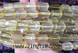 TBBS43 15 inches 12*16mm faceted tube lemon quartz beads wholesale