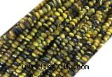 TEBS11 15 inches 2*4mm faceted rondelle yellow tiger eye beads
