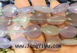 TRBS114 15 inches 13*18mm flat teardrop Fluorite beads wholesale