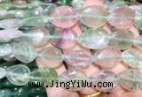 TRBS115 15 inches 13*18mm flat teardrop Fluorite beads wholesale