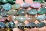 TRBS120 15 inches 13*18mm flat teardrop India agate beads wholesale TRBS120 15 inches 13*18mm flat teardrop India agate beads wholesale