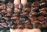 TRBS45 15 inches 13*18mm flat teardrop mahogany obsidian gemstone beads