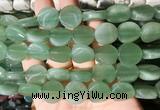 TWBS52 15 inches 16mm twist coin green aventurine beads wholesale