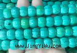 WBBS02 15 inches 12*16mm pumpkin yellow green howlite turquoise beads wholesale WBBS02 15 inches 12*16mm pumpkin yellow green howlite turquoise beads wholesale